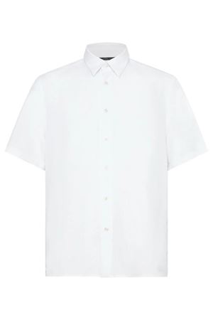 Camicia maniche corte in viscosa bianca LOW BRAND | LC26002A001